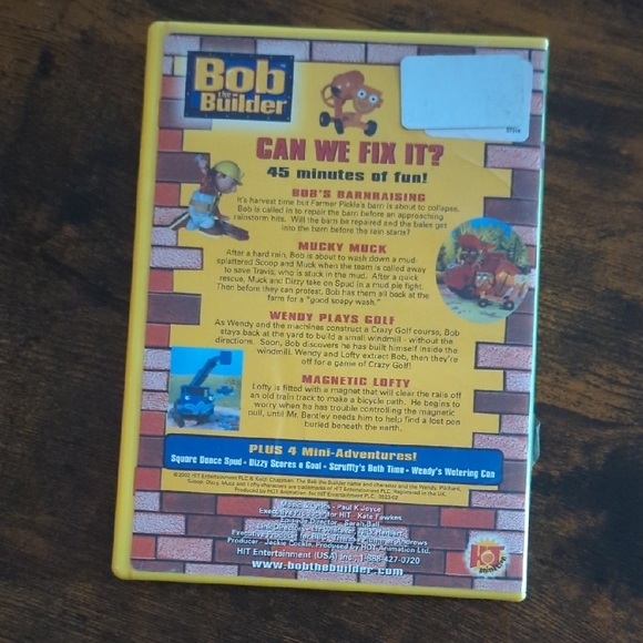 3/$10 💿 Bob The Builder: Can We Fix It? DVD - Picture 2 of 4